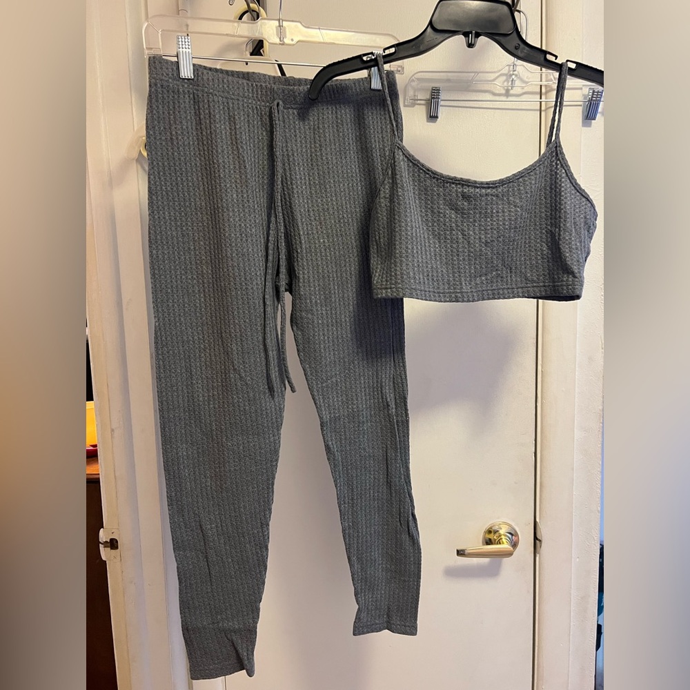 L petite gray SHEIN lounge set